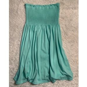 Solid Strapless Tube Mini Dress/Cover up